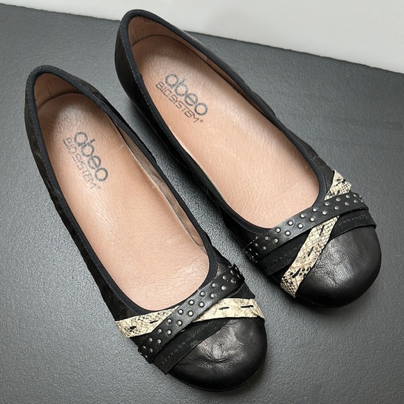 ABEO BioSystem Toni Leather Flat Studded Braided Animal Print Bands - Picture 3 of 11